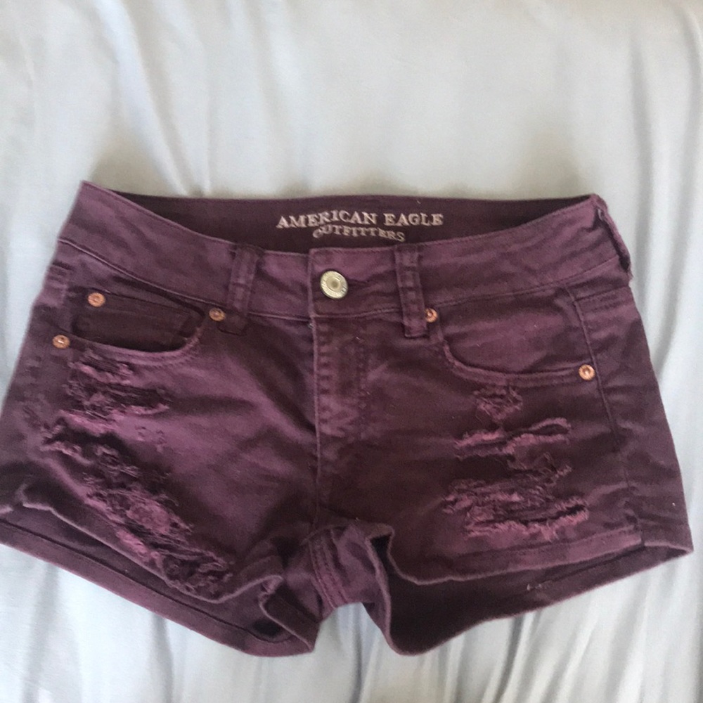 american eagle shortie shorts